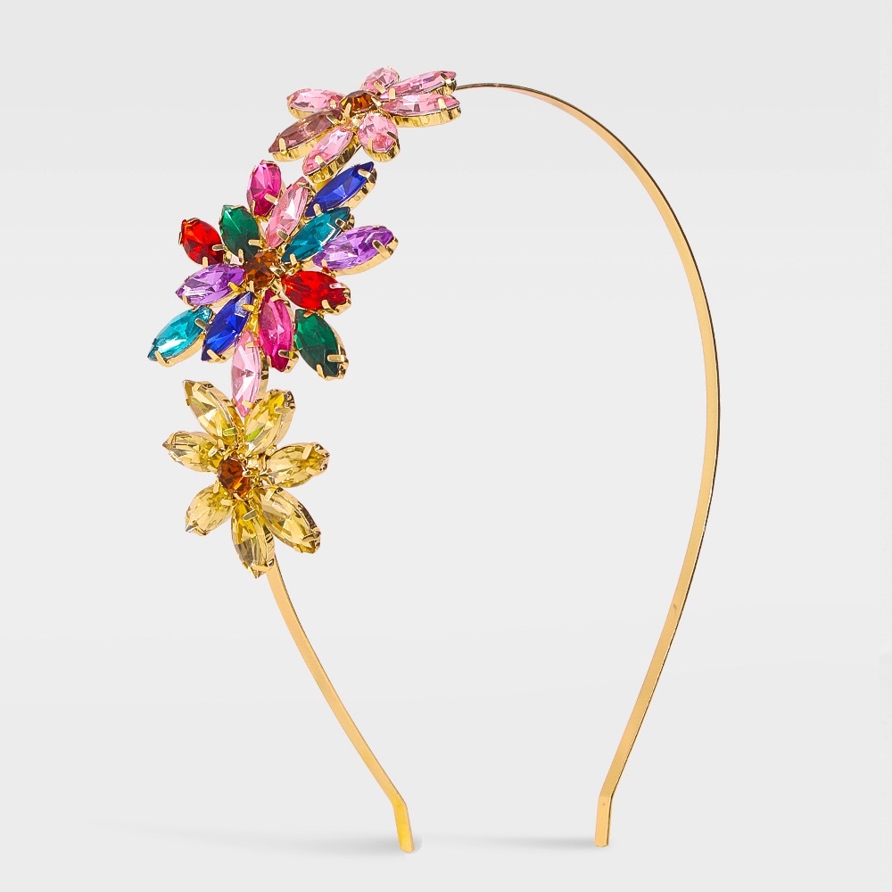 Multicolor gemstone headband